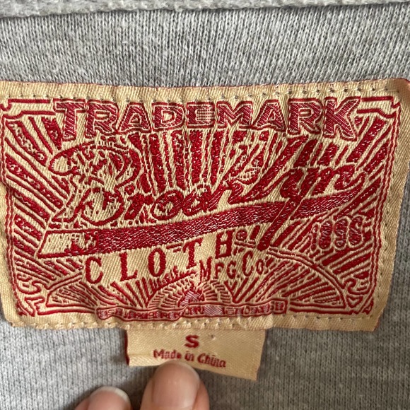 Brooklyn Cloth Boho Hooded Pullover Blue and Gray Size S - Picture 3 of 9